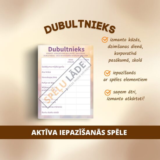 SPĒLE "DUBULTNIEKS"